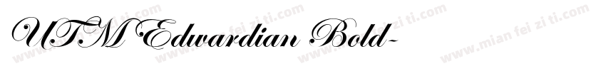UTM Edwardian Bold字体转换